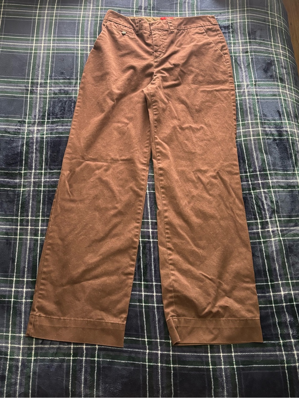 Y2K 2000s Merona brown straight leg trousers.Size 6.